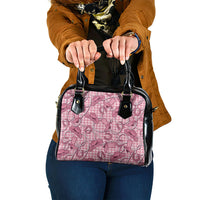 Pink Hawaii Palaka Cowboy Shoulder Handbag Hawaiian Paniolo Festival Spirit LT19 One Size Pink - Polynesian Pride