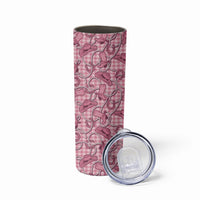 Pink Hawaii Palaka Cowboy Skinny Tumbler Hawaiian Paniolo Festival Spirit LT19 - Polynesian Pride