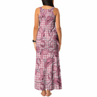 Pink Hawaii Palaka Cowboy Tank Maxi Dress Hawaiian Paniolo Festival Spirit LT19 - Polynesian Pride