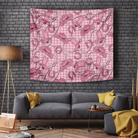 Pink Hawaii Palaka Cowboy Tapestry Hawaiian Paniolo Festival Spirit LT19 Pink - Polynesian Pride