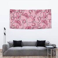 Pink Hawaii Palaka Cowboy Tapestry Hawaiian Paniolo Festival Spirit LT19 - Polynesian Pride