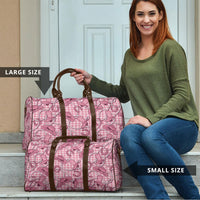 Pink Hawaii Palaka Cowboy Travel Bag Hawaiian Paniolo Festival Spirit LT19 - Polynesian Pride