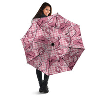 Pink Hawaii Palaka Cowboy Umbrella Hawaiian Paniolo Festival Spirit LT19 - Polynesian Pride
