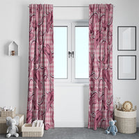 Pink Hawaii Palaka Cowboy Window Curtain Hawaiian Paniolo Festival Spirit LT19 - Polynesian Pride