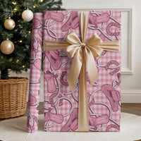 Pink Hawaii Palaka Cowboy Wrapping Paper Hawaiian Paniolo Festival Spirit LT19 - Polynesian Pride