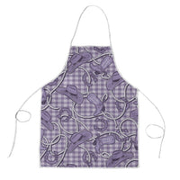 Purple Hawaii Palaka Cowboy Apron Hawaiian Paniolo Festival Spirit LT19 Purple - Polynesian Pride