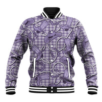 Purple Hawaii Palaka Cowboy Baseball Jacket Hawaiian Paniolo Festival Spirit LT19 Unisex Purple - Polynesian Pride