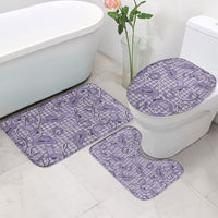 Purple Hawaii Palaka Cowboy Bathroom Set Hawaiian Paniolo Festival Spirit LT19 - Polynesian Pride