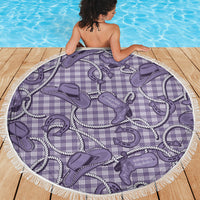 Purple Hawaii Palaka Cowboy Beach Blanket Hawaiian Paniolo Festival Spirit LT19 - Polynesian Pride