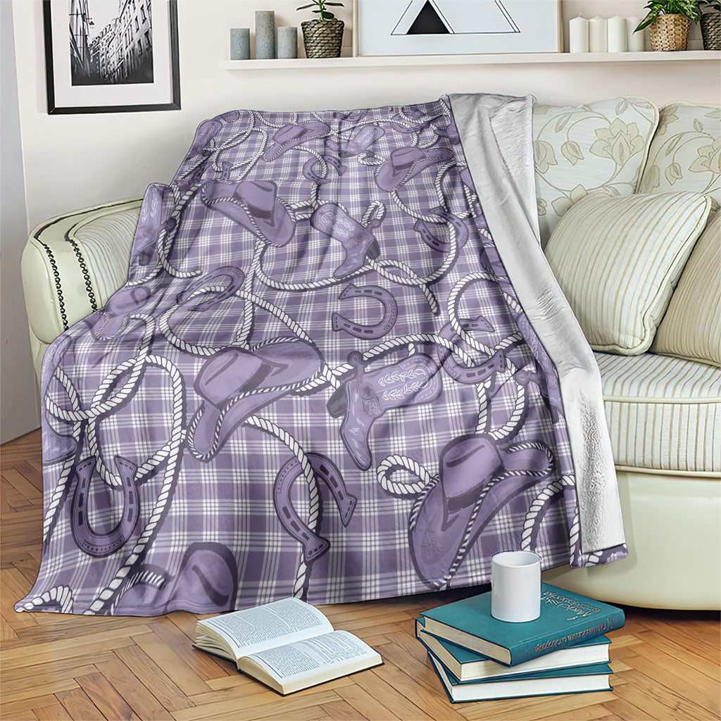 Purple Hawaii Palaka Cowboy Blanket Hawaiian Paniolo Festival Spirit LT19 Purple - Polynesian Pride