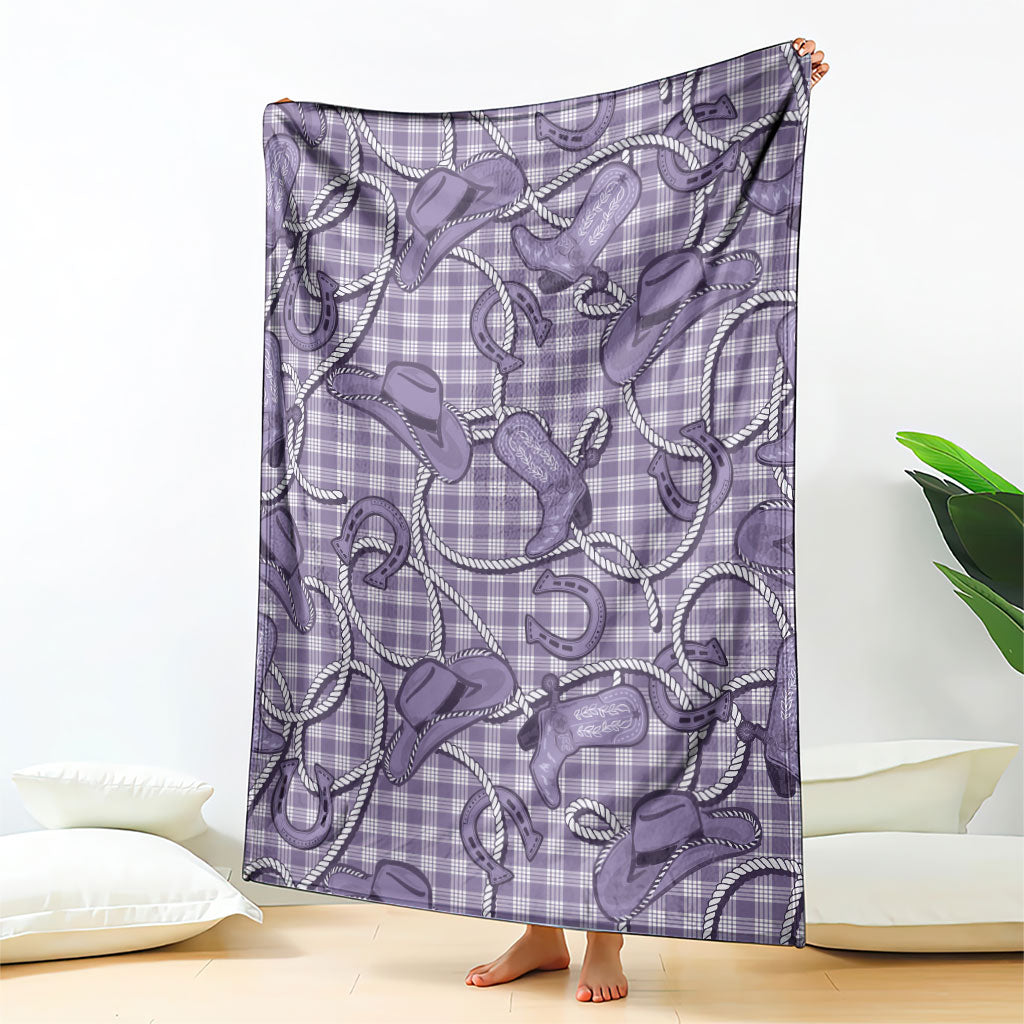 Purple Hawaii Palaka Cowboy Blanket Hawaiian Paniolo Festival Spirit LT19 - Polynesian Pride