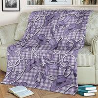 Purple Hawaii Palaka Cowboy Blanket Hawaiian Paniolo Festival Spirit LT19 - Polynesian Pride