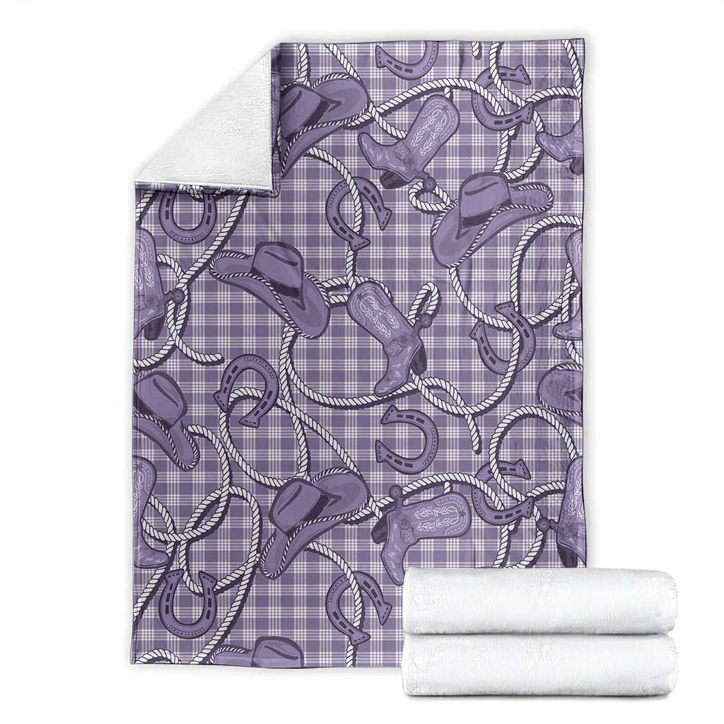 Purple Hawaii Palaka Cowboy Blanket Hawaiian Paniolo Festival Spirit LT19 - Polynesian Pride