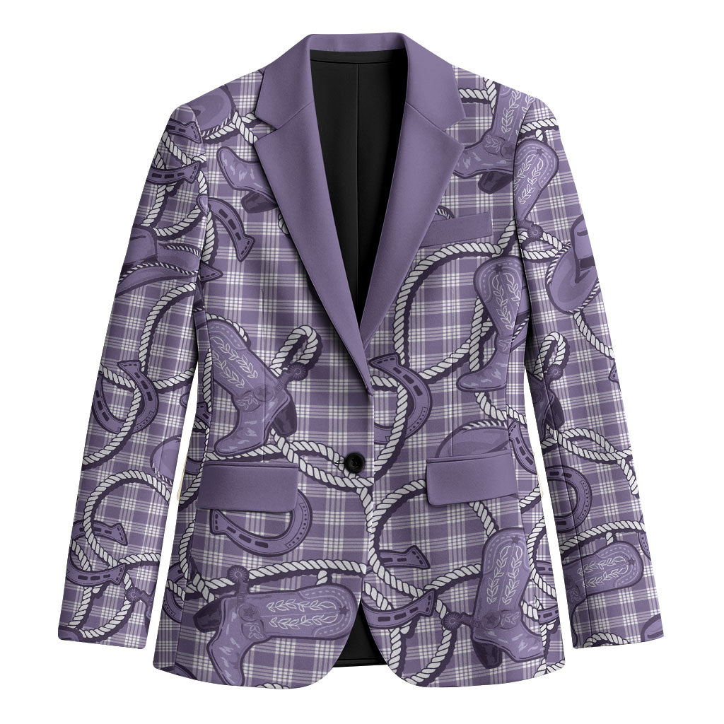 Purple Hawaii Palaka Cowboy Blazer Hawaiian Paniolo Festival Spirit LT19 Unisex Purple - Polynesian Pride