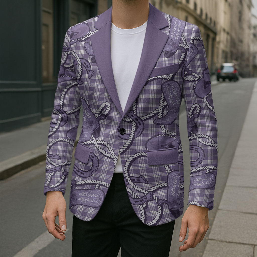 Purple Hawaii Palaka Cowboy Blazer Hawaiian Paniolo Festival Spirit LT19 - Polynesian Pride