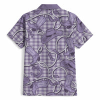 Purple Hawaii Palaka Cowboy Hawaiian Shirt Hawaiian Paniolo Festival Spirit LT19 - Polynesian Pride