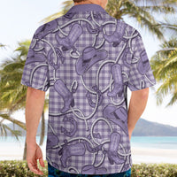 Purple Hawaii Palaka Cowboy Hawaiian Shirt Hawaiian Paniolo Festival Spirit LT19 - Polynesian Pride