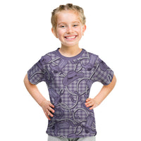 Purple Hawaii Palaka Cowboy Kid T Shirt Hawaiian Paniolo Festival Spirit LT19 Purple - Polynesian Pride