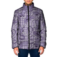 Purple Hawaii Palaka Cowboy Padded Jacket Hawaiian Paniolo Festival Spirit LT19 Men Purple - Polynesian Pride