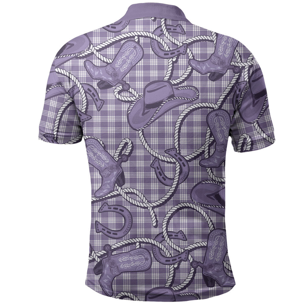 Purple Hawaii Palaka Cowboy Polo Shirt Hawaiian Paniolo Festival Spirit LT19 - Polynesian Pride