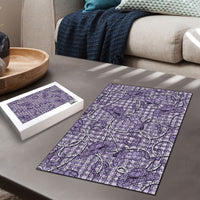 Purple Hawaii Palaka Cowboy Puzzle Hawaiian Paniolo Festival Spirit LT19 - Polynesian Pride