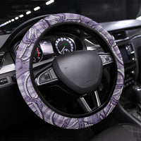 Purple Hawaii Palaka Cowboy Steering Wheel Cover Hawaiian Paniolo Festival Spirit LT19 Universal Fit Purple - Polynesian Pride