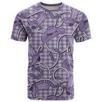 Purple Hawaii Palaka Cowboy T Shirt Hawaiian Paniolo Festival Spirit LT19 Purple - Polynesian Pride