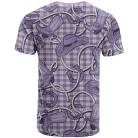 Purple Hawaii Palaka Cowboy T Shirt Hawaiian Paniolo Festival Spirit LT19 - Polynesian Pride