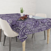 Purple Hawaii Palaka Cowboy Tablecloth Hawaiian Paniolo Festival Spirit LT19 - Polynesian Pride