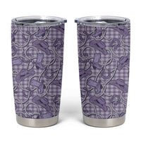 Purple Hawaii Palaka Cowboy Tumbler Cup Hawaiian Paniolo Festival Spirit LT19 Purple - Polynesian Pride