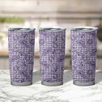 Purple Hawaii Palaka Cowboy Tumbler Cup Hawaiian Paniolo Festival Spirit LT19 - Polynesian Pride