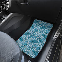 Blue Hawaii Palaka Cowboy Car Mats Hawaiian Paniolo Festival Spirit LT19 - Polynesian Pride