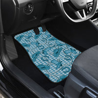 Blue Hawaii Palaka Cowboy Car Mats Hawaiian Paniolo Festival Spirit LT19 - Polynesian Pride