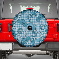 Blue Hawaii Palaka Cowboy Spare Tire Cover Hawaiian Paniolo Festival Spirit LT19 - Polynesian Pride