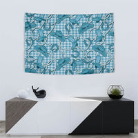 Blue Hawaii Palaka Cowboy Tapestry Hawaiian Paniolo Festival Spirit LT19 - Polynesian Pride