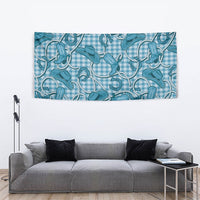 Blue Hawaii Palaka Cowboy Tapestry Hawaiian Paniolo Festival Spirit LT19 - Polynesian Pride