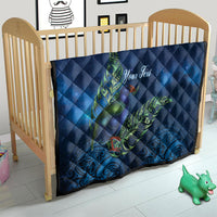 New Zealand Takahe Personalised Quilt Silver Fern Galaxy Polynesian Pattern