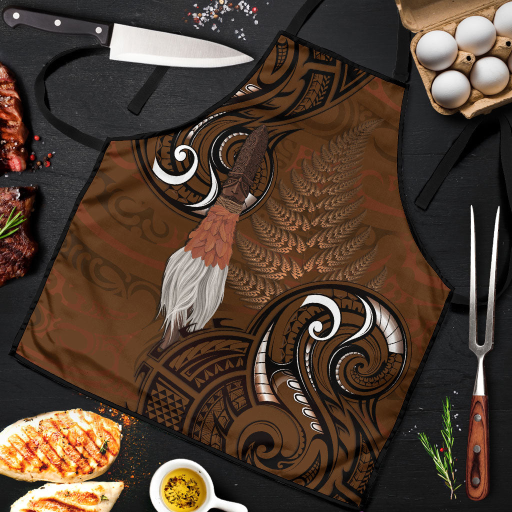 New Zealand Taiaha Apron Maori Weapon Silver Fern Maori Pattern