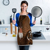 New Zealand Taiaha Apron Maori Weapon Silver Fern Maori Pattern