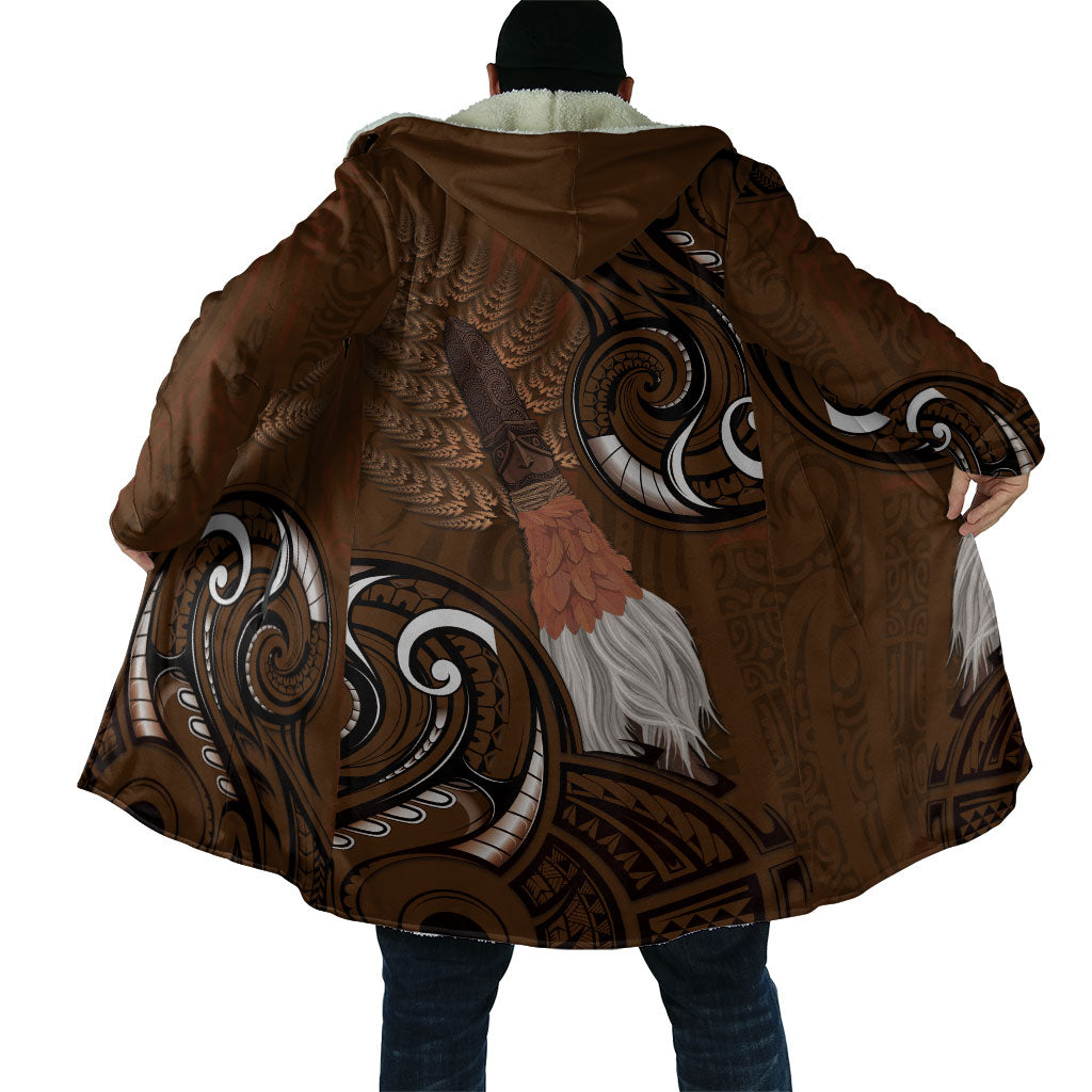 New Zealand Taiaha Cloak Maori Weapon Silver Fern Maori Pattern