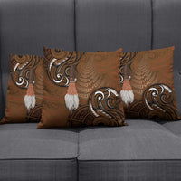 New Zealand Taiaha Pillow Cover Maori Weapon Silver Fern Maori Pattern