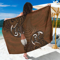 New Zealand Taiaha Sarong Maori Weapon Silver Fern Maori Pattern