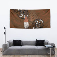 New Zealand Taiaha Tapestry Maori Weapon Silver Fern Maori Pattern