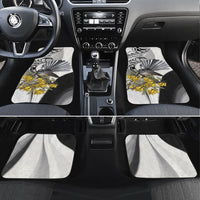 New Zealand Fantail Bird Car Mats Maori Piwakawaka Kowhai Maori Pattern