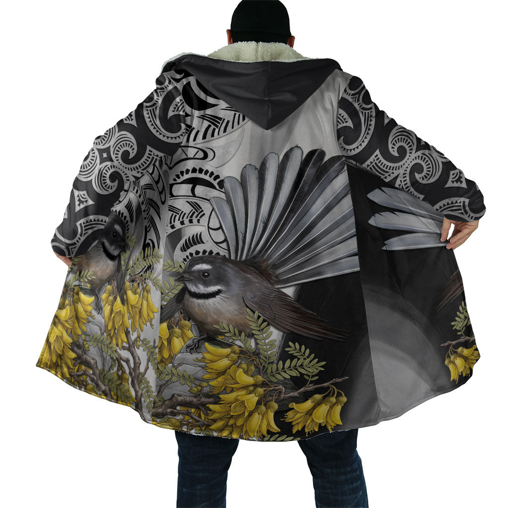 New Zealand Fantail Bird Cloak Maori Piwakawaka Kowhai Maori Pattern