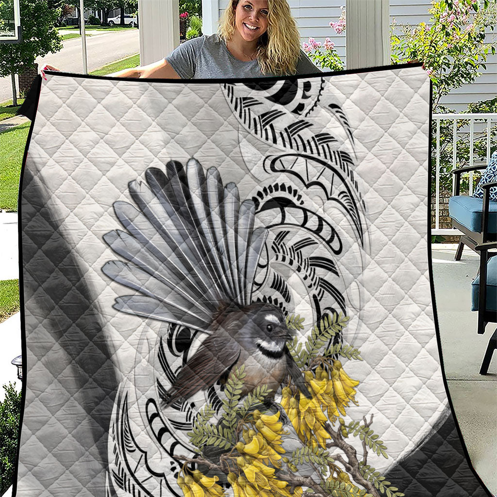 New Zealand Fantail Bird Quilt Maori Piwakawaka Kowhai Maori Pattern
