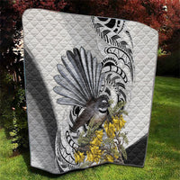 New Zealand Fantail Bird Quilt Maori Piwakawaka Kowhai Maori Pattern