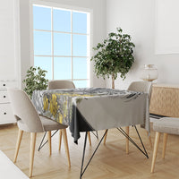New Zealand Fantail Bird Tablecloth Maori Piwakawaka Kowhai Maori Pattern