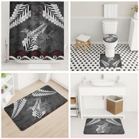 New Zealand Weka Personalised Bathroom Set Aotearoa Hen Silver Fern Maori Pattern