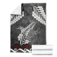 New Zealand Weka Personalised Blanket Aotearoa Hen Silver Fern Maori Pattern LT22 - Polynesian Pride